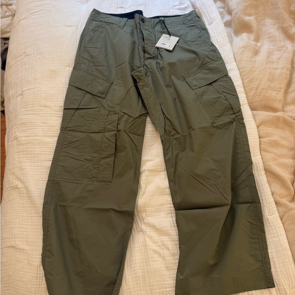 All saints Men's Olive Cargo Pants